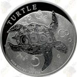 2017 5 oz Niue .999 Fine Silver Hawksbill Turtle