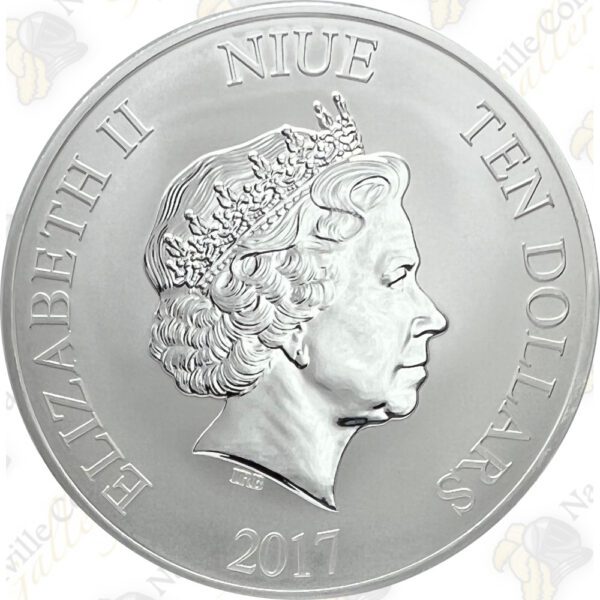 2017 5 oz Niue .999 Fine Silver Hawksbill Turtle