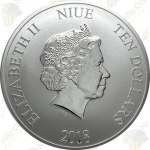 2018 5 oz Niue .999 Fine Silver Hawksbill Turtle