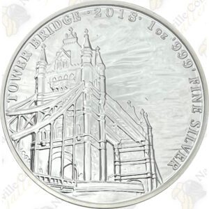 2018 Great Britain "Landmarks of Britain" 1oz .999 fine Tower Bridge - 1 oz