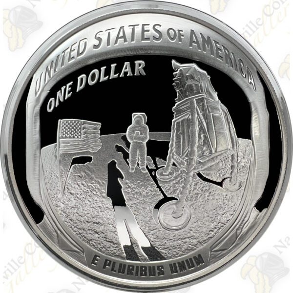 5 oz. 2019 Apollo 11 $1 Commemorative Proof .999 Fine Silver Dollar