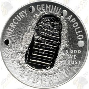 5 oz. 2019 Apollo 11 $1 Commemorative Proof .999 Fine Silver Dollar