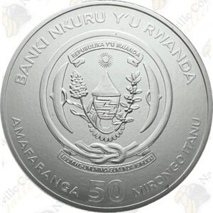 2019 Rwanda Lunar Ounce 1 oz .999 Fine Silver Year of the Pig