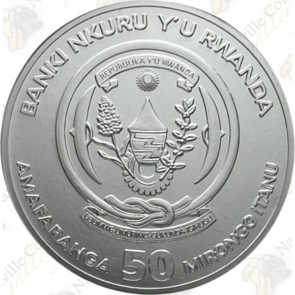 2020 Rwanda Lunar Ounce 1 oz .999 Fine Silver Year of the Rat