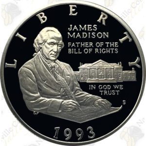 1993 Bill of Rights Commemorative Silver Half Dollar