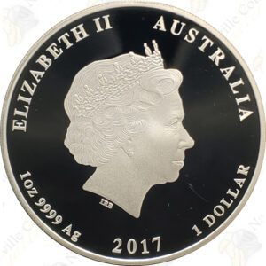 2017 Australia 1 oz Silver Year of the Rooster (Proof)