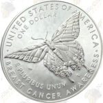 2018 Breast Cancer Awareness Commemorative Proof Silver Dollar (BOX &amp; COA)