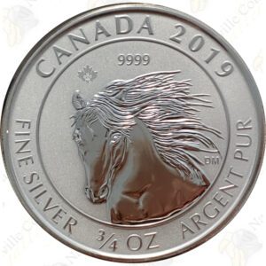 2019 Canada 3/4 oz Reverse Proof Silver Horse