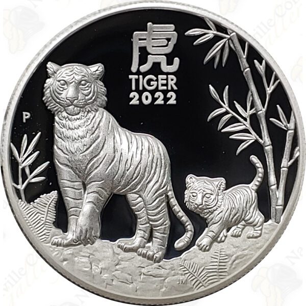 2022 Australia 1 oz .9999 fine silver Year of the Tiger (Proof)