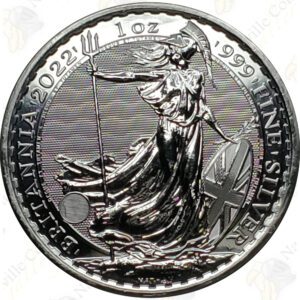 2022 Great Britain 1 oz .999 fine silver Britannia