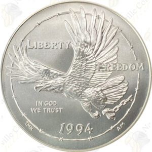 1994-W National POW Museum BU Silver Dollar