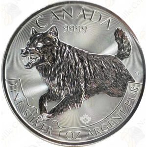 2018 Canada 1 oz. .9999 Fine Silver Dog -- BU