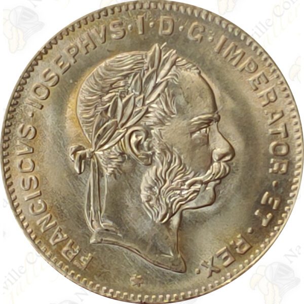 Austria 10 Francs (Random Date and Mint) - .0933 oz pure gold