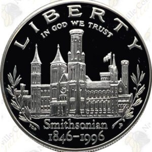 1996 Smithsonian Commemorative Proof Silver Dollar