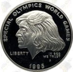 1995 Special Olympics Proof Silver Dollar