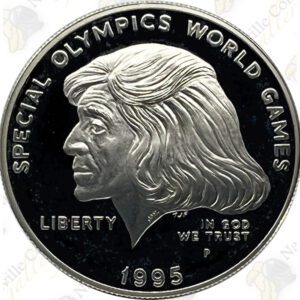 1995 Special Olympics Proof Silver Dollar