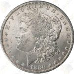 1880-CC Morgan Silver Dollar, Raw Uncirculated