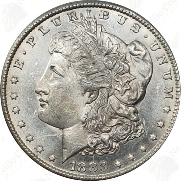 1883-CC Morgan Silver Dollar, Raw Uncirculated