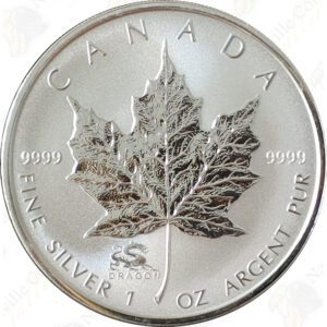 2000 Canada Reverse Proof Maple Leaf with Dragon Privy