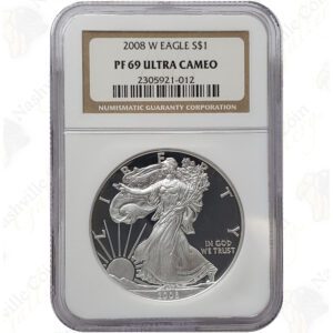 2008 American Silver Eagle - NGC PR69 Ultra Cameo