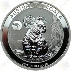 2017 Australia 1 oz .999 fine silver Koala with Kangaroo Privy