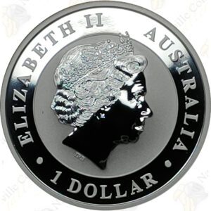 2017 Australia 1 oz .999 fine silver Koala with Rooster Privy