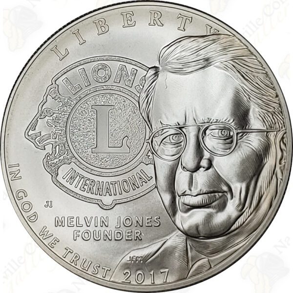 2017 Lions Club Commemorative Uncirculated Silver Dollar