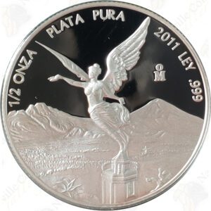 2011 Mexico .999 fine silver 1/2 oz Proof Libertad