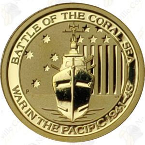 2014 Australia 1/10 oz gold War in the Pacific -- Battle of the Coral Sea