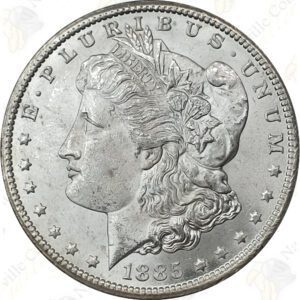 1885-CC Morgan Silver Dollar, Raw Uncirculated