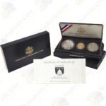1989 Congressional 3-Coin Proof Gold and Silver Set