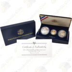 1993 World War II 3-Coin Proof Gold and Silver Set