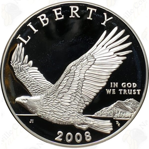 2008 3-piece Bald Eagle gold and silver commemorative set