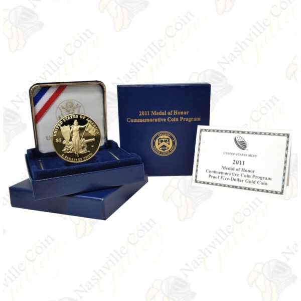2011 $5 Medal of Honor Commemorative Proof (box/COA)