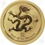 2012 Australia 1/2 oz gold Year of the Dragon