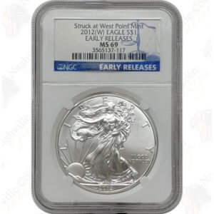 NGC "Struck at West Point" BU Silver Eagles (Labels may vary)