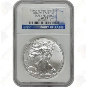 2012 (W) American Silver Eagle -- Struck at West Point -- NGC MS69 Early / First Releases