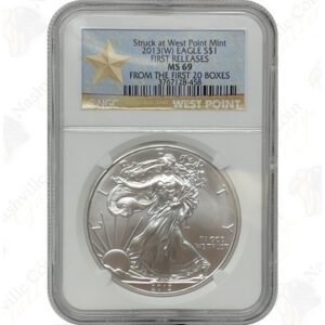 2013 (W) American Silver Eagle -- Struck at West Point -- NGC MS69 Early / First Releases