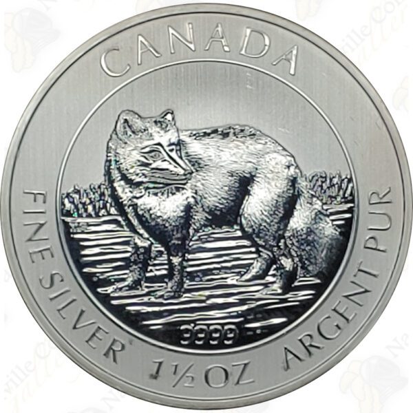 2014 Canada $8 1.5 oz silver Arctic Fox
