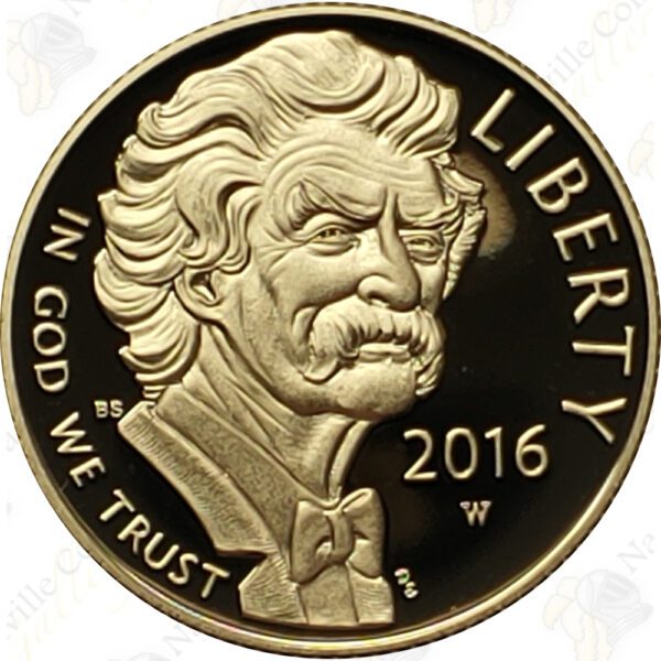 2016 Mark Twain $5 Gold Proof Commemorative