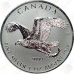 2017 Canada 1 oz .9999 fine silver Reverse Proof Bald Eagle