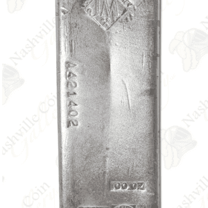 Johnson Matthey 100 oz .999 fine silver bar