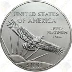 1 oz American Platinum Eagle, BU Random Date