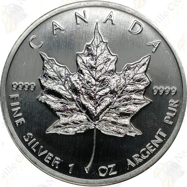 1988 Canada 1 oz .9999 fine silver Maple Leaf