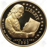 1993 Bill of Rights $5 Proof