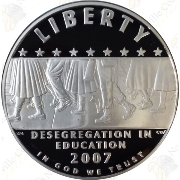 2007 Little Rock Desegregation Commemorative Proof Silver Dollar