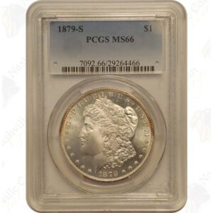 Pre-1921 Morgan Silver Dollar, PCGS or NGC MS66