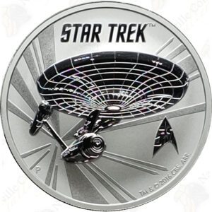 2016 Tuvalu 1 oz .999 fine silver Star Trek