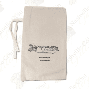 8.5" x 14" Heavy Duty Canvas Coin Bag, Nashville Coin Gallery, LLC