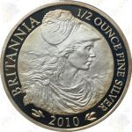 2010 Great Britain 4-coin Silver Britannia Proof Set